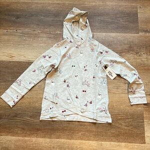 Rumi & Ryder lightweight, bulldog and bicycle, tulip waist hoodie size M 8-10